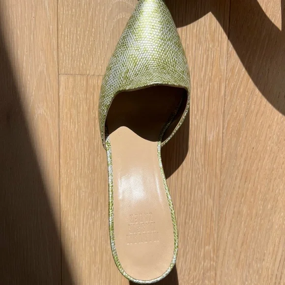 Maryam Nassir Zadeh Snakeskin Pierre Mule heels - Picture 2 of 3